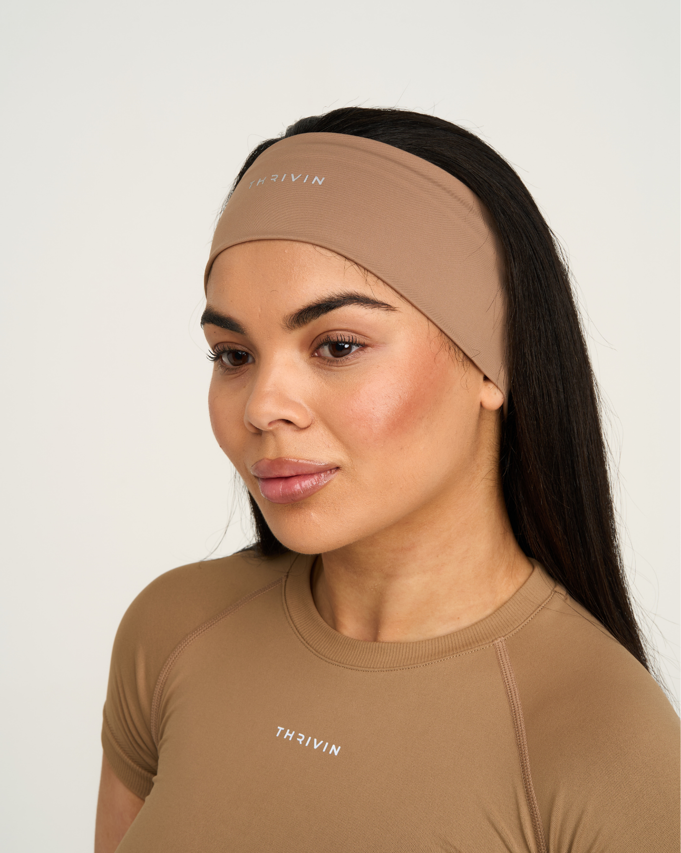 The Essential Collection Chrome Logo Headband | Toffee