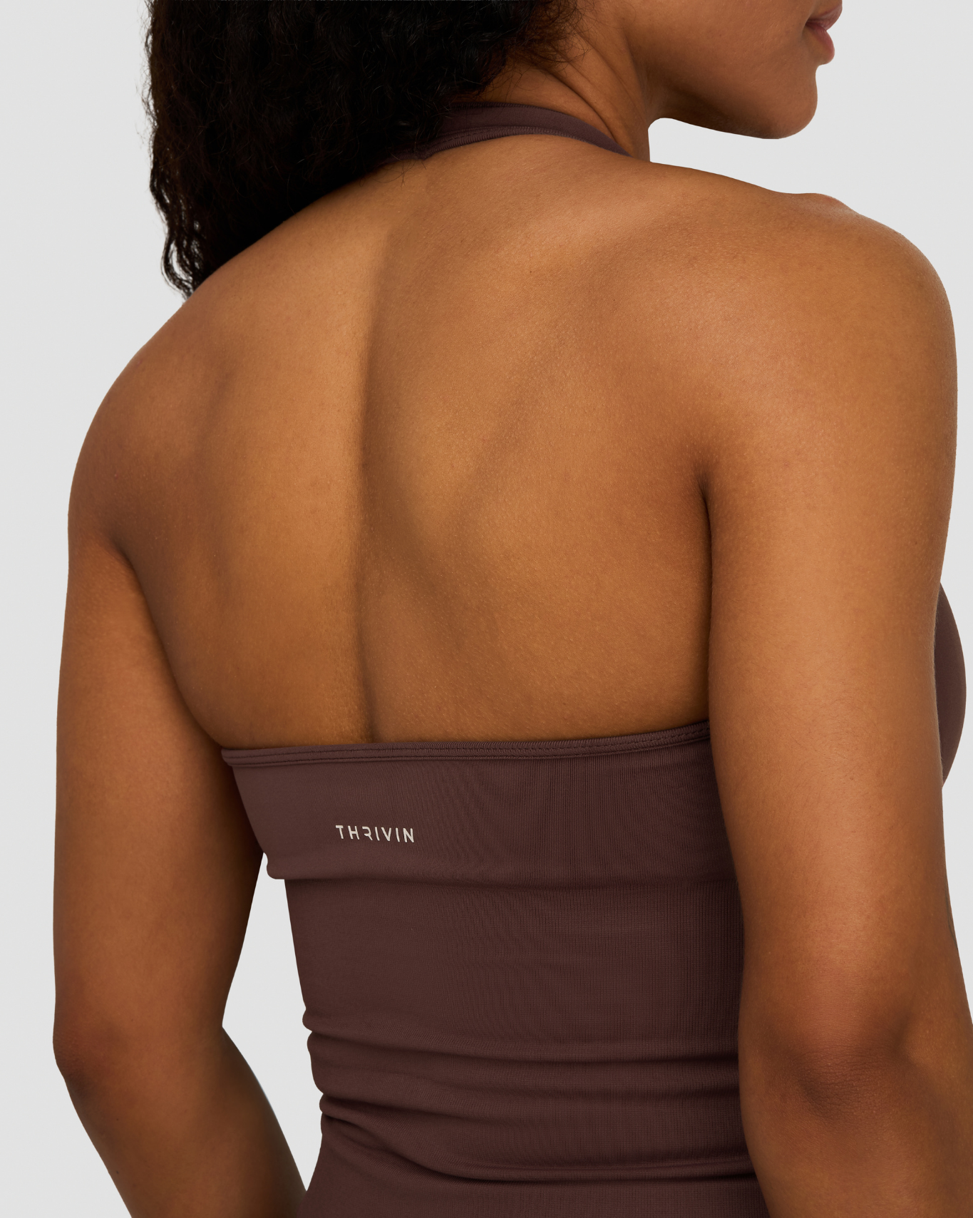 Elevate™ Sculpting Seamless Halterneck Top | Dark Mauve