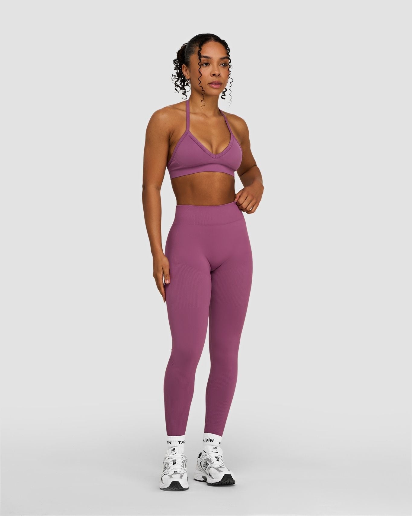 Elevate™ Sculpting Mid Waist Scrunch Leggings | Orchid Mauve