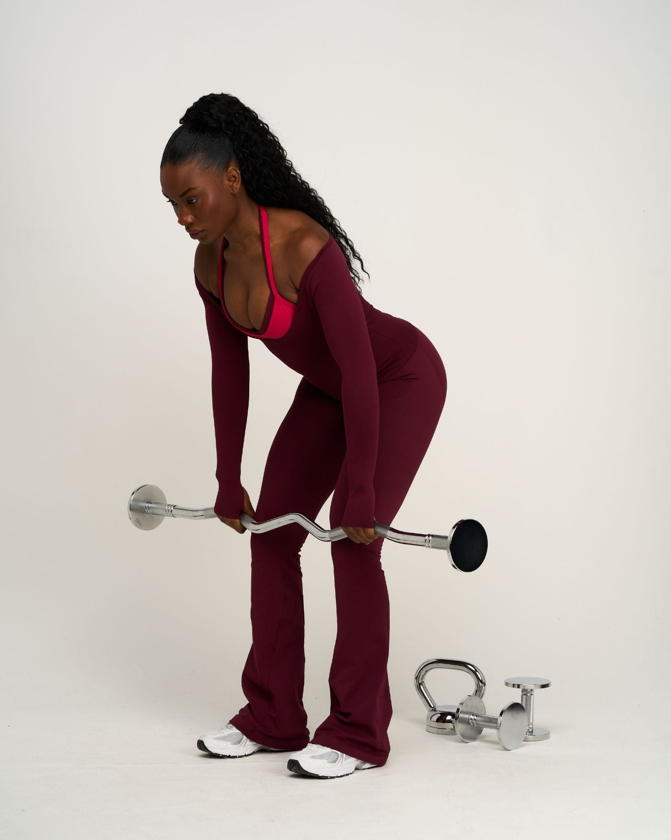 Elevate™ Sujetador Halter Ajustable Sin Costuras de Modelado | Merlot