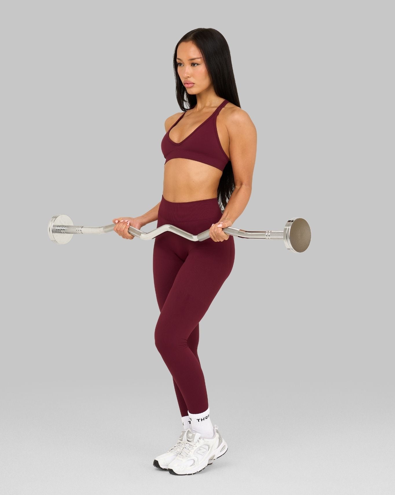 Elevate™ Sculpting Mid Waist Scrunch Leggings | Cranberry