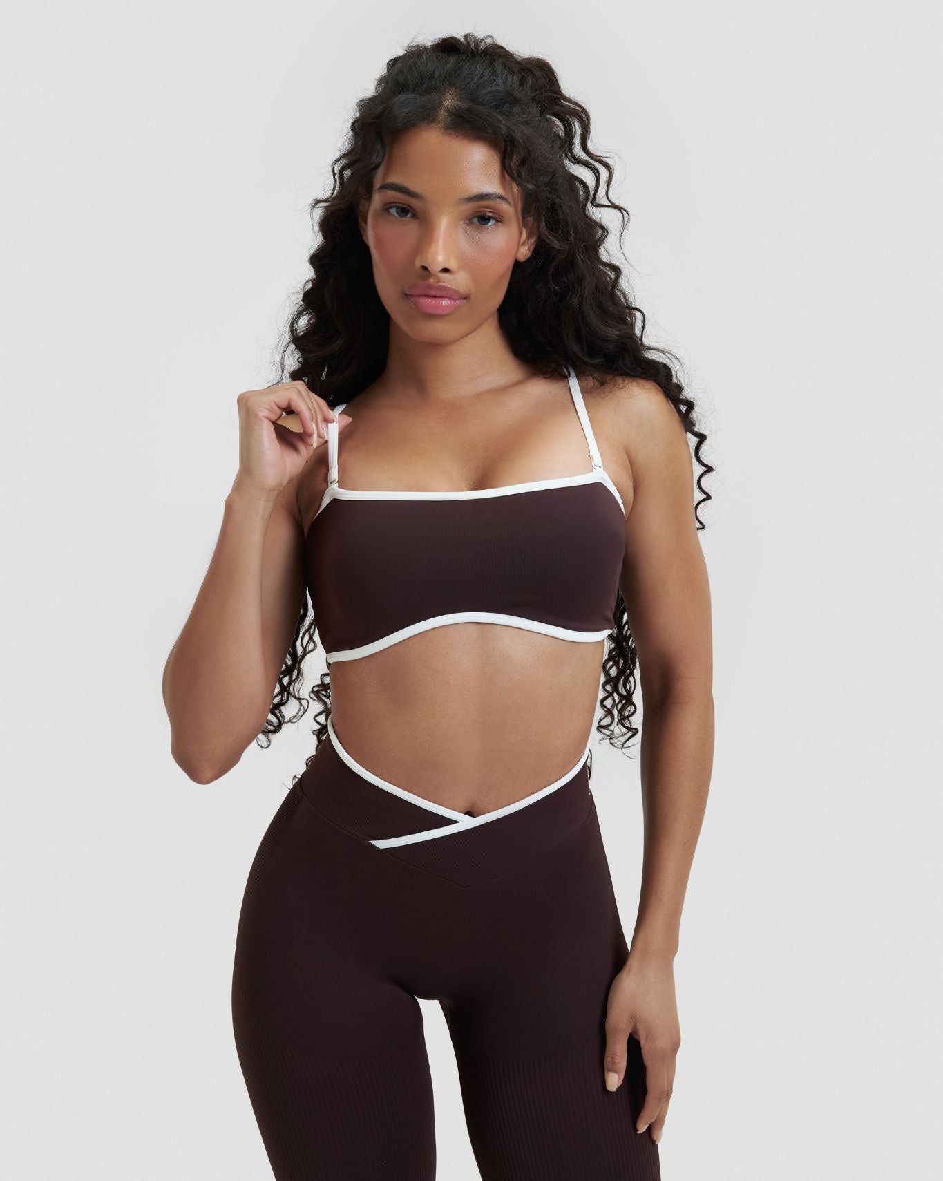 Elevate™ Outline Bandeau Bra | Coffee