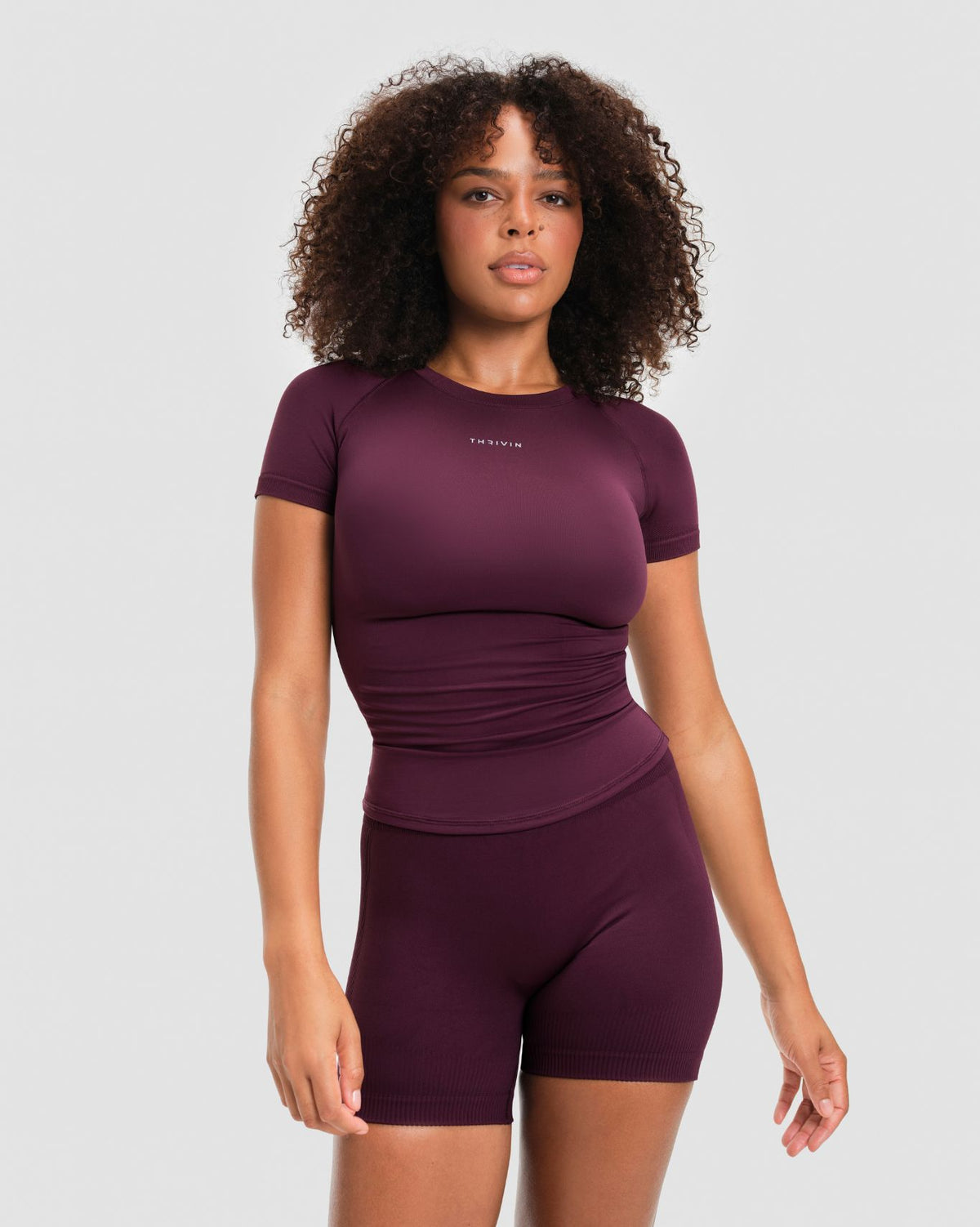 Elevate™ Compression T-Shirt | Winter Plum