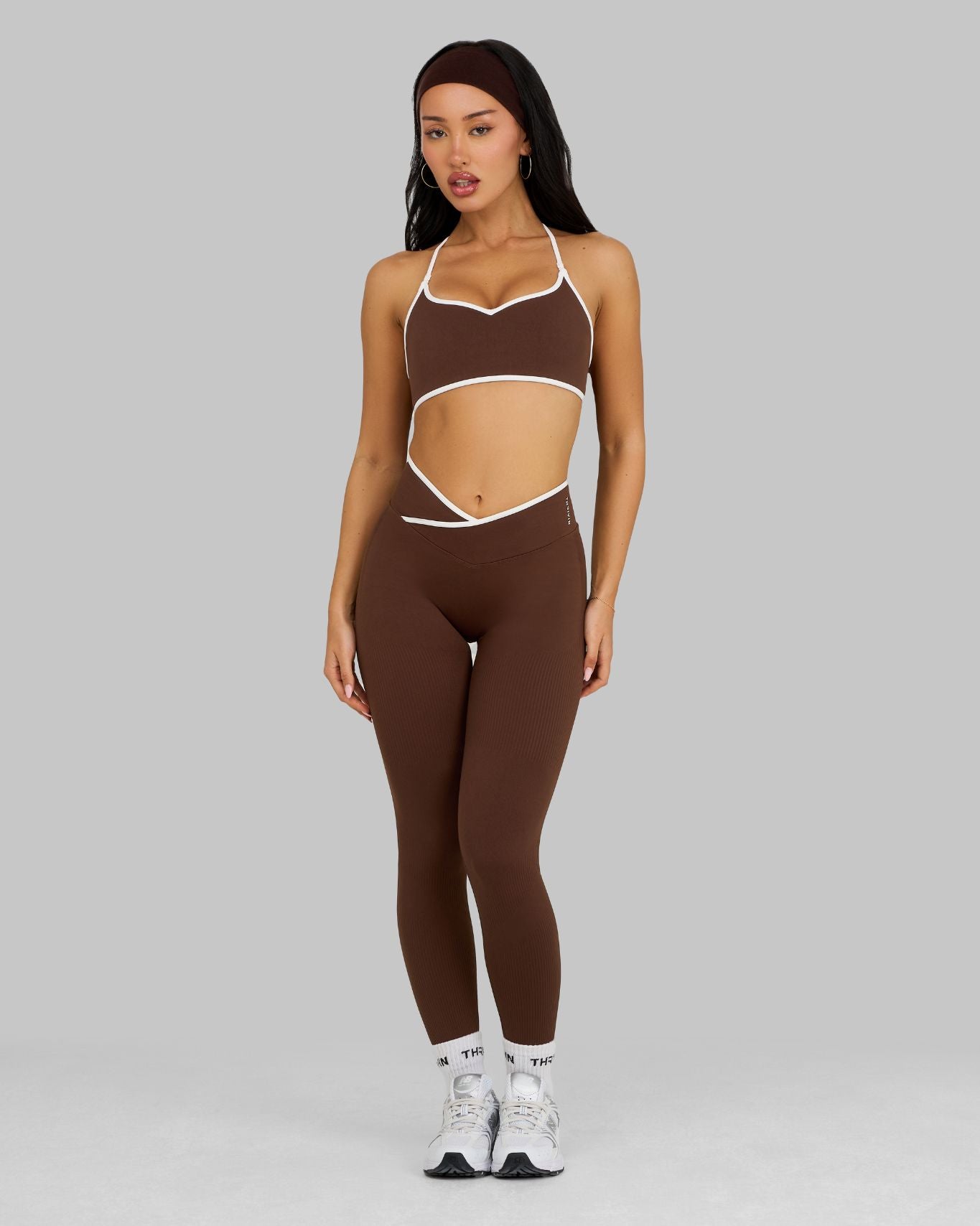 Outline V-Waist Leggings | Bourbon Brown