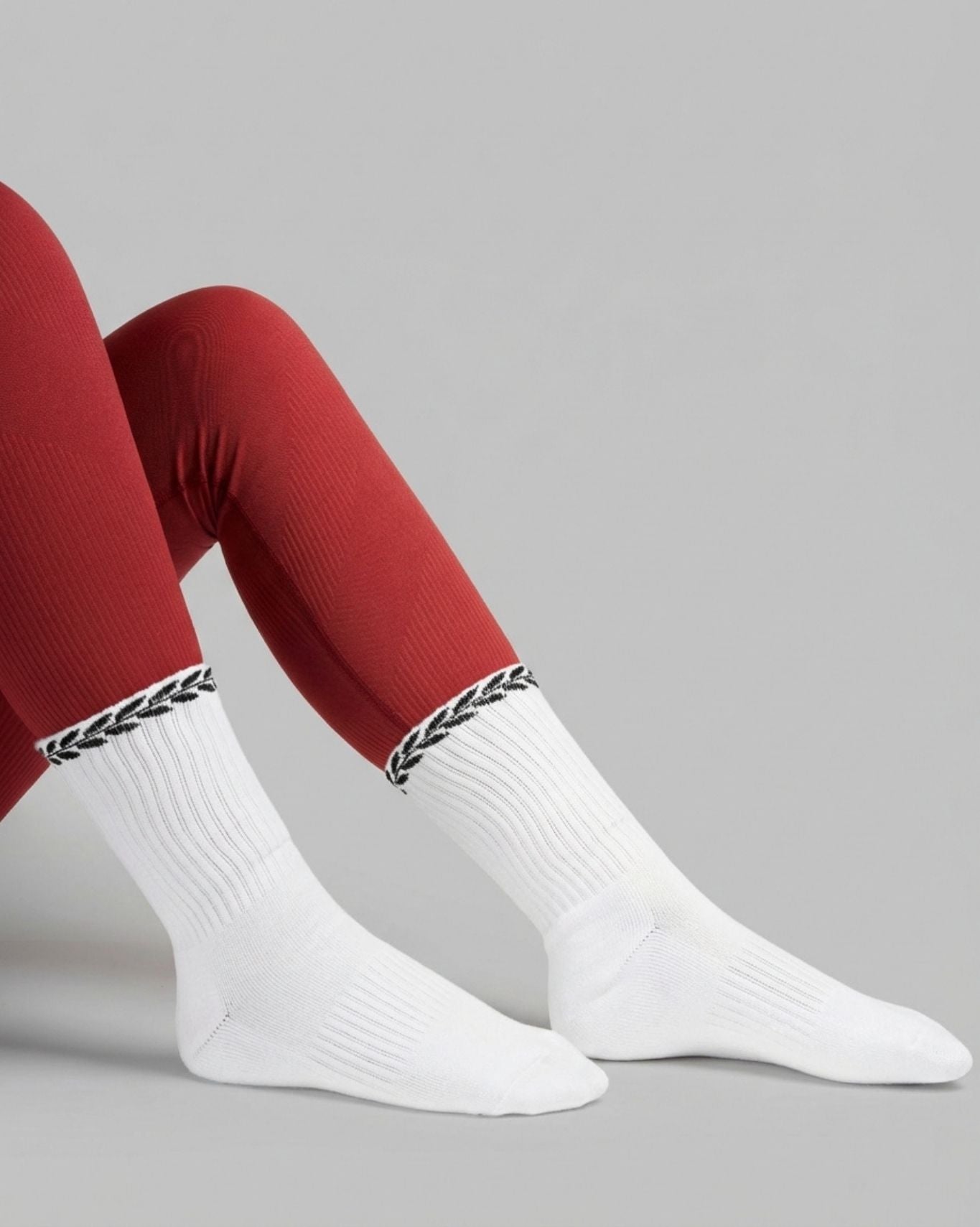 LEAVES Medias de Seda | Blanco