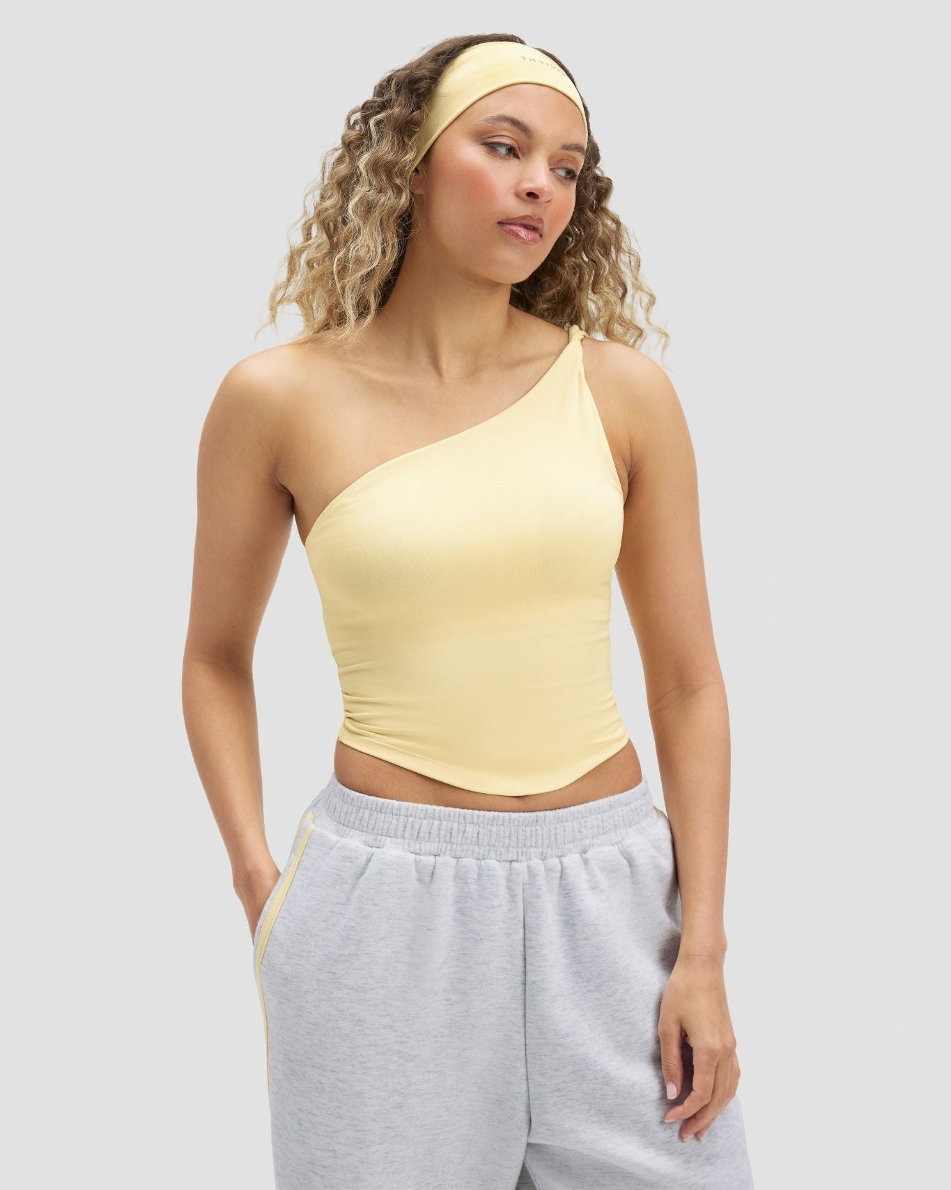 Elevate™ Sculpting Asymmetric Twist Top | Golden Butter