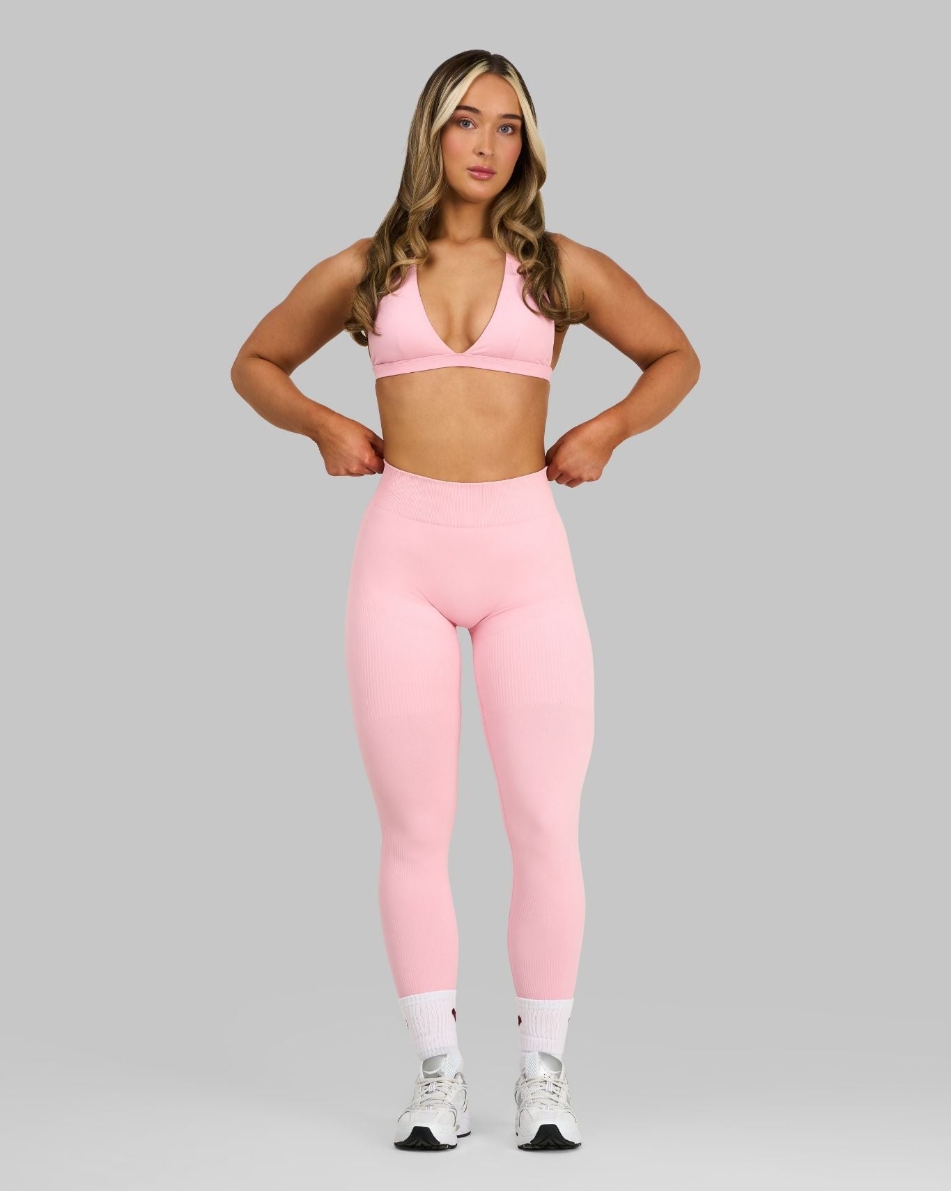 Elevate™ Sculpting Mid Waist Scrunch Leggings | Cotton Pink