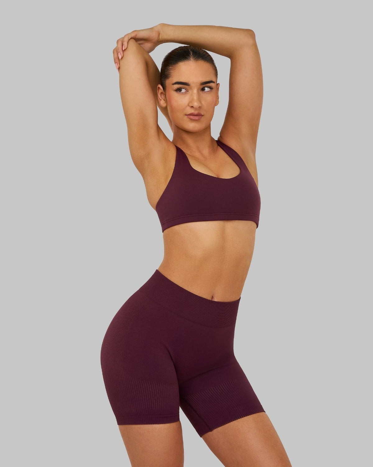 Elevate™ Sculpting Medium Impact Multiway Bra | Winter Plum