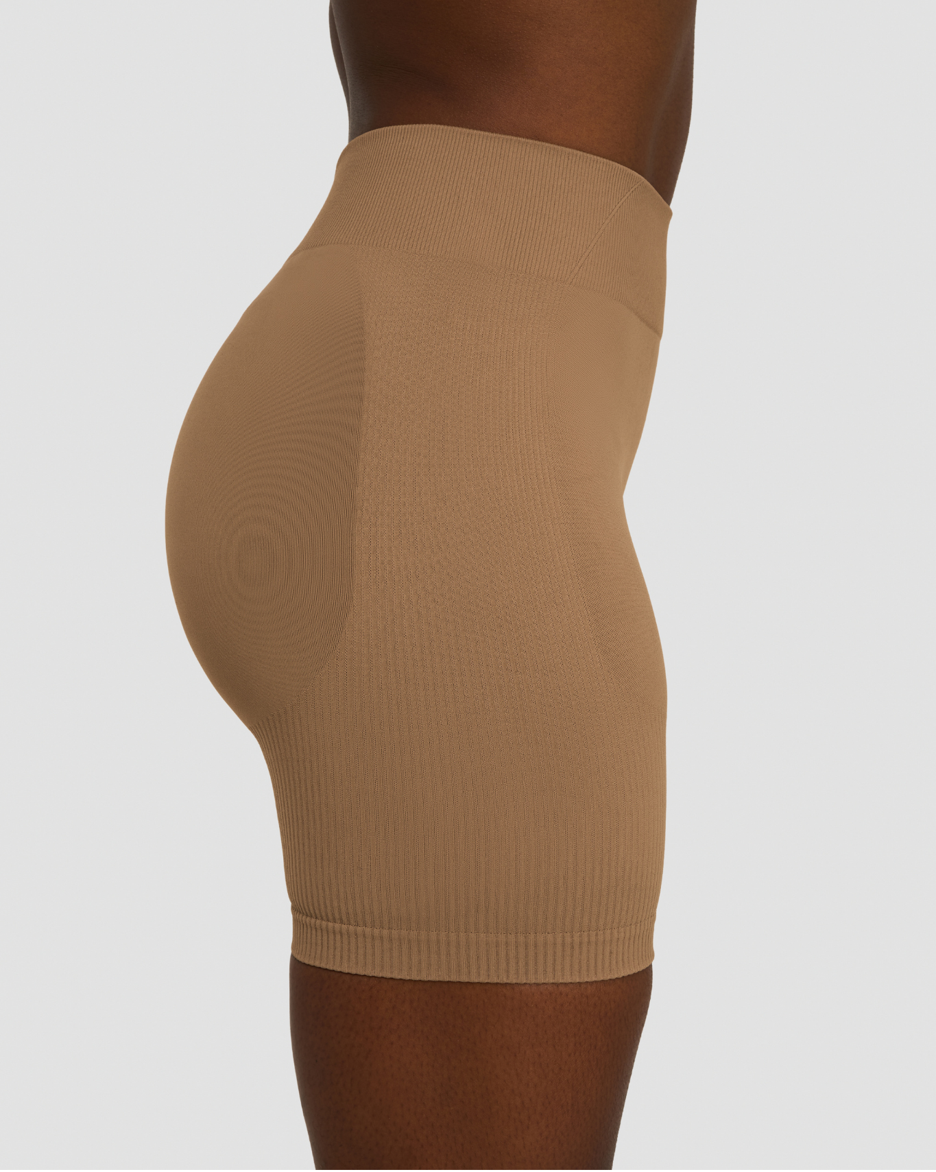Elevate™ Sculpting Mid Waist Scrunch Shorts | Toffee