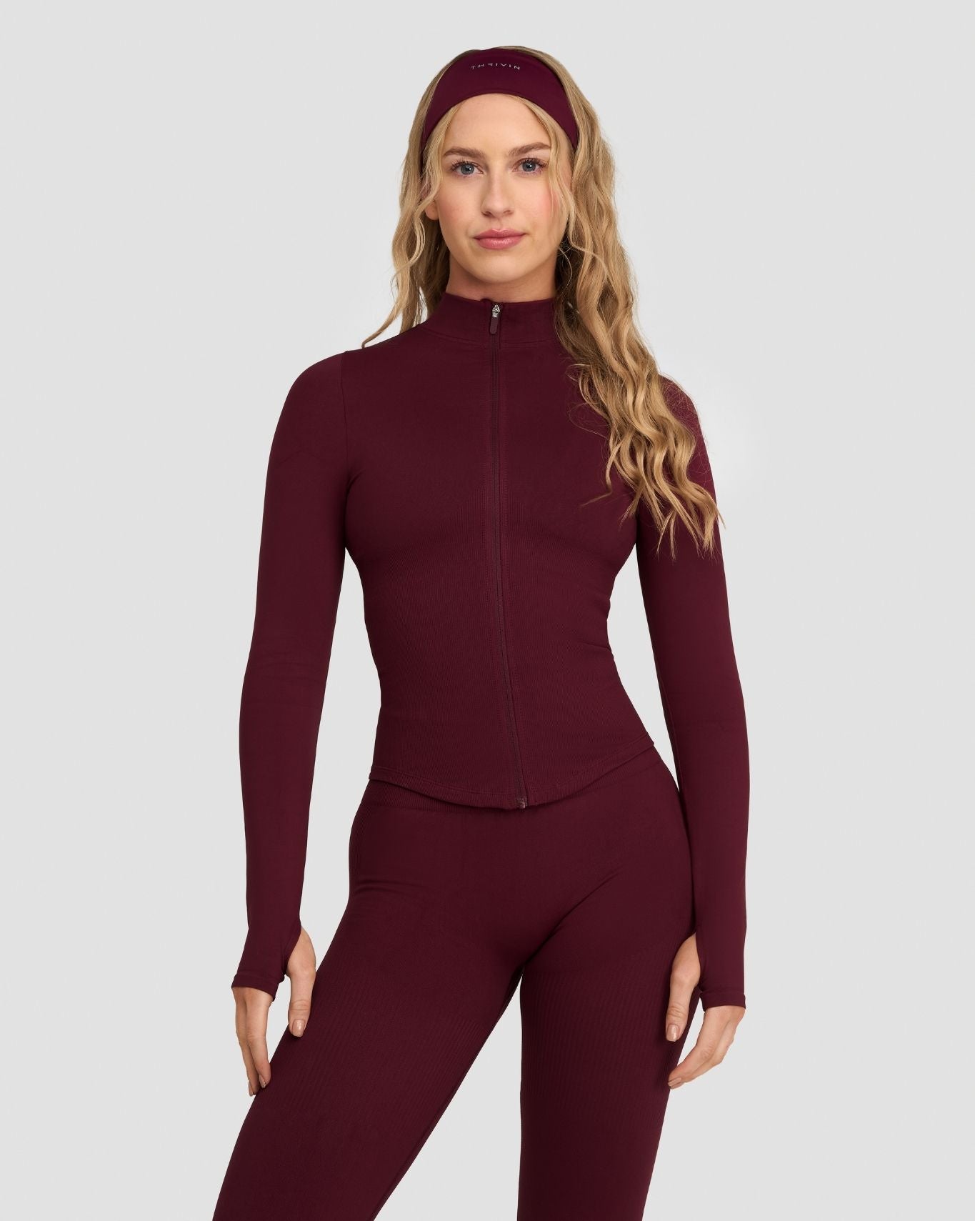 Elevate™ Chaqueta Sin Costuras de Modelado | Merlot