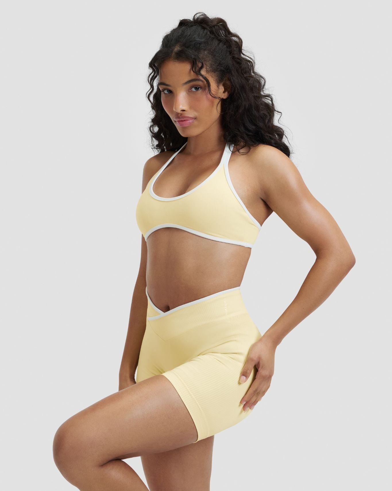 Elevate™ Outline Halterneck Bra | Golden Butter