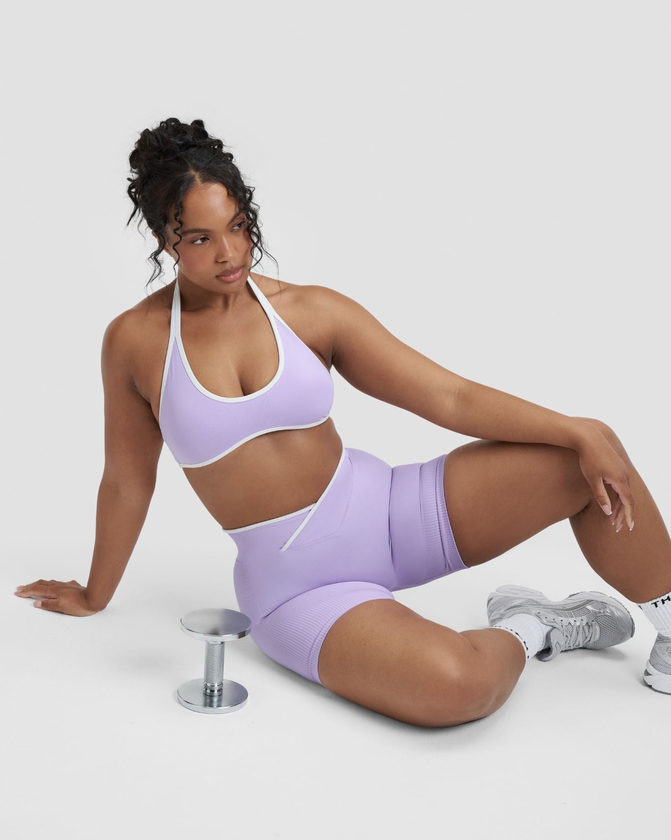 Elevate™ Outline Short Scrunch Shorts | Lilac