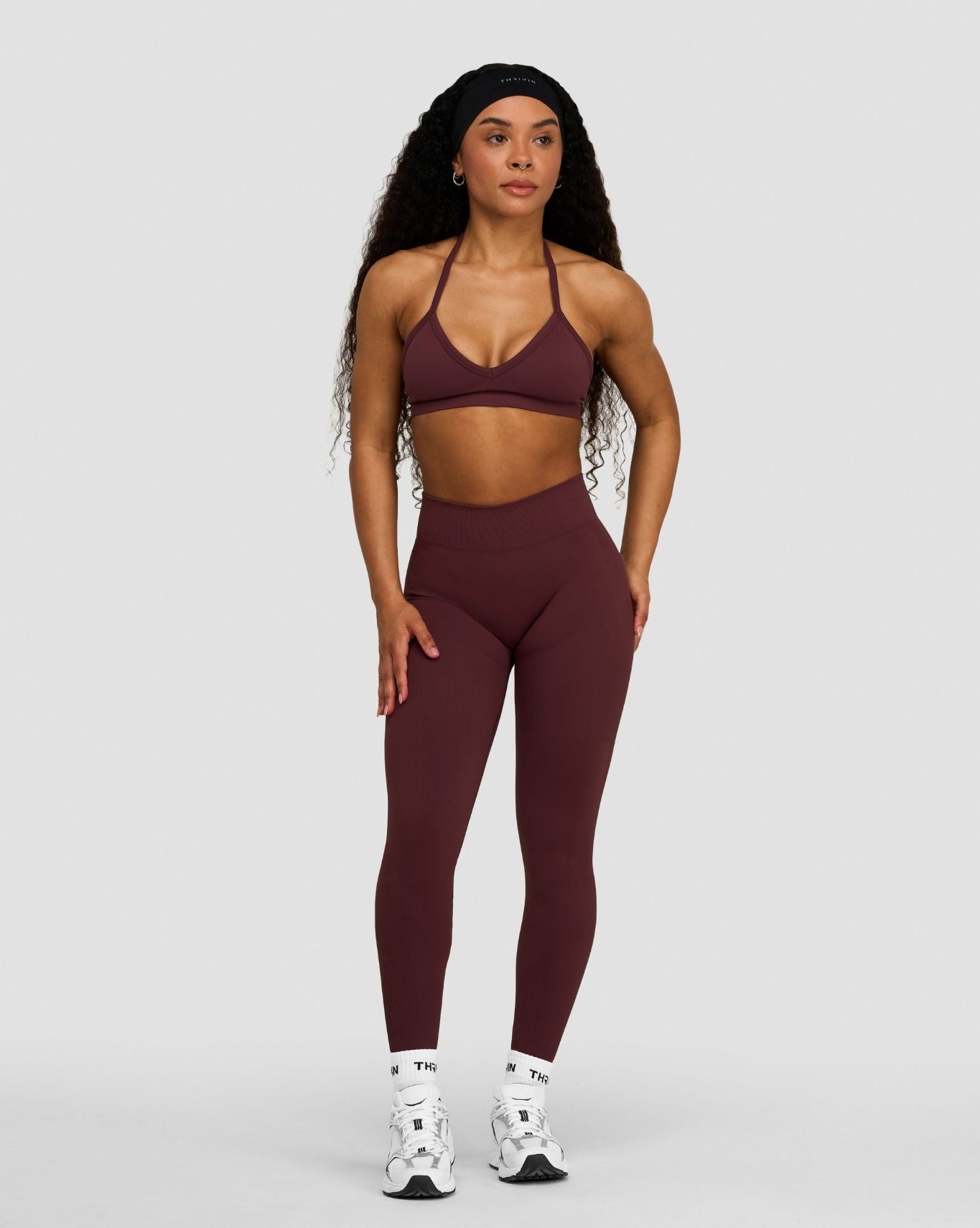 Elevate™ Sujetador Halter Ajustable, Sin Costuras y de Modelado | Malva Oscura