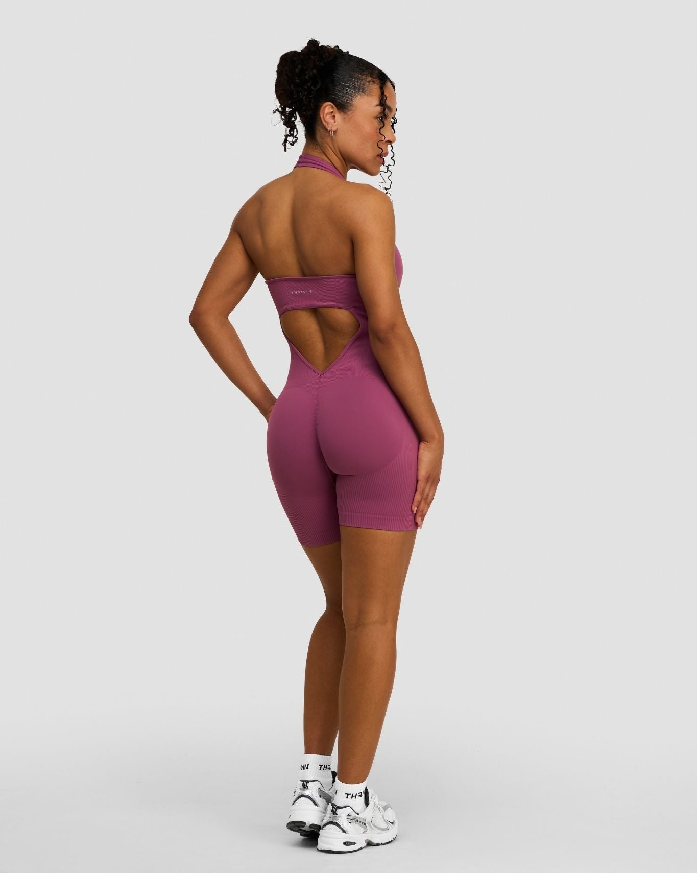 Elevate™ Sculpting Halterneck All In One | Orchid Mauve