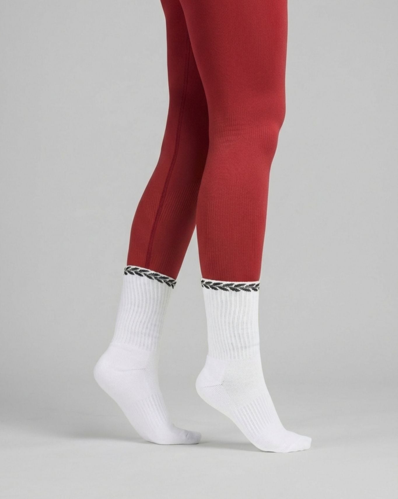 LEAVES Medias de Seda | Blanco