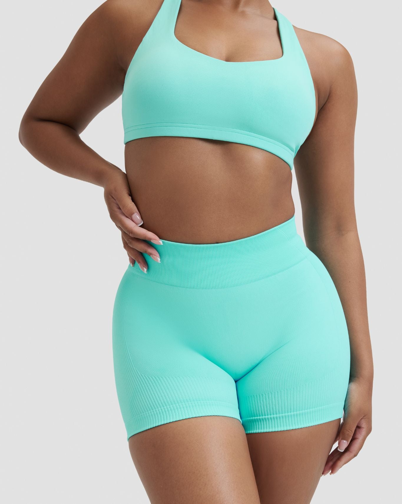 Elevate™ Shorts Cortos Moldeadores de Cintura Media con Fruncido | Clear Tides