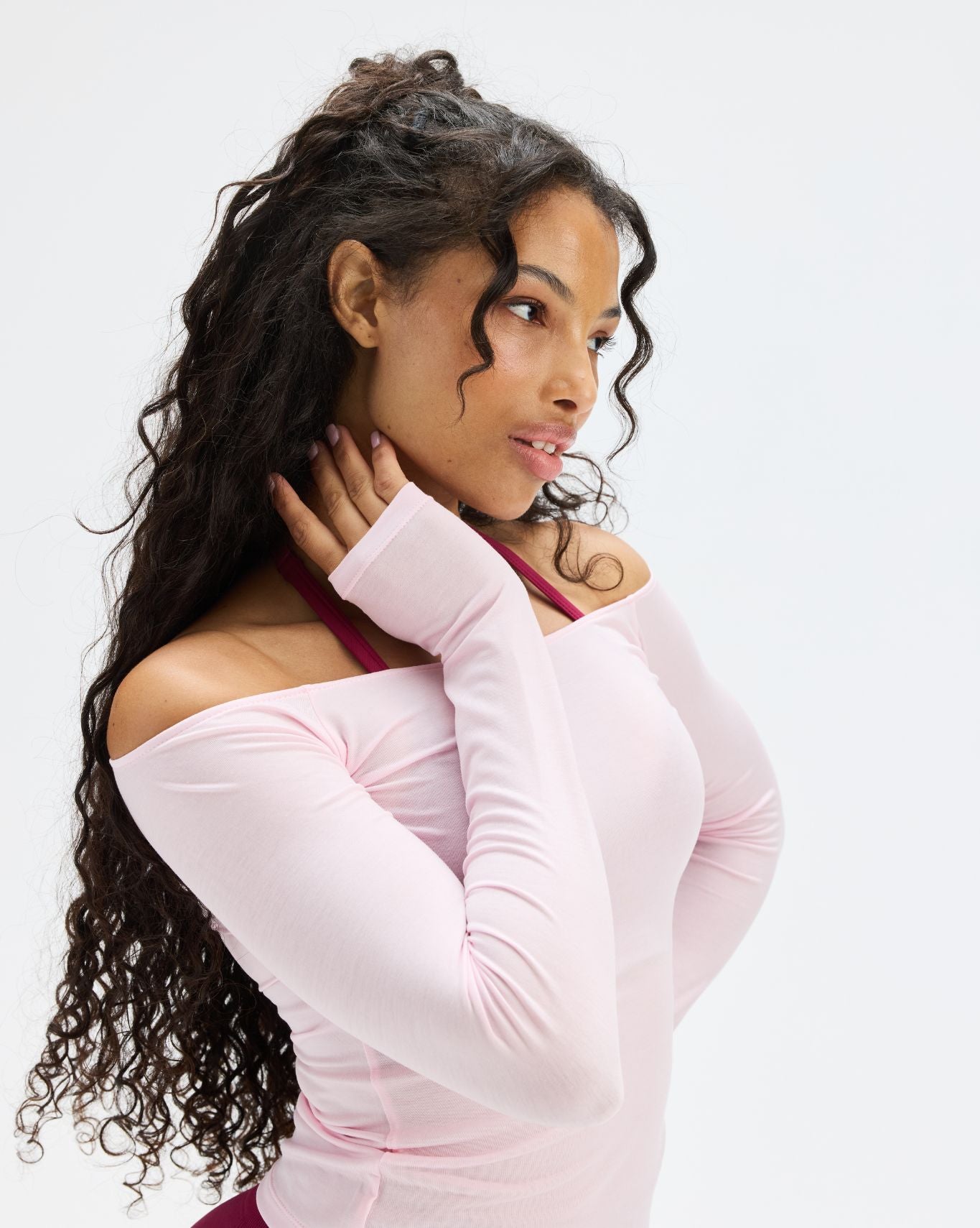 The Essential Collection Boat Neck Top | Cherry Blossom