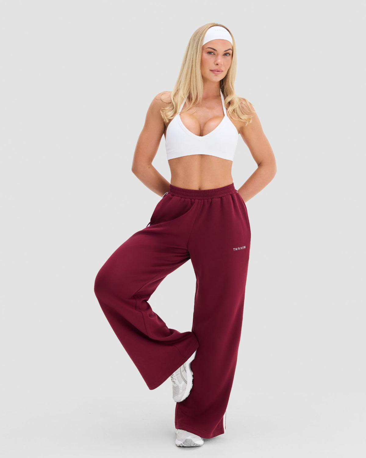 Elevate™ Sculpting Seamless Adjustable Halter Bra | White