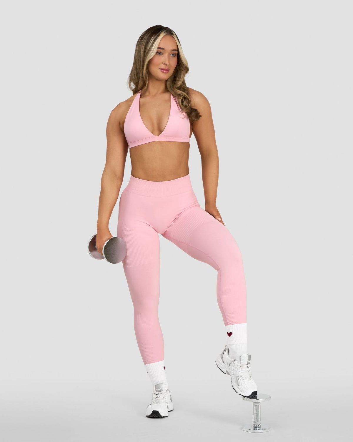 Elevate™ Sculpting Mid Waist Scrunch Leggings | Cotton Pink