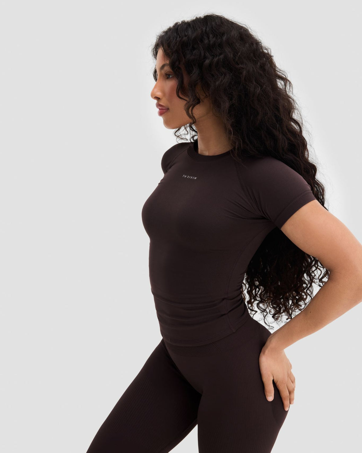 Elevate™ Compression T-Shirt | Coffee
