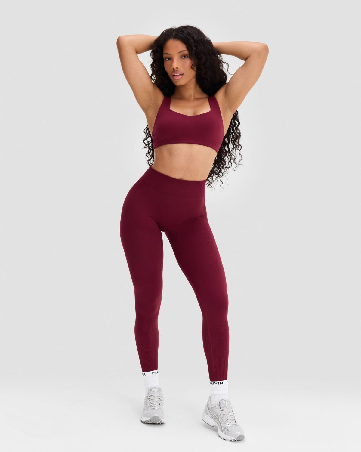 Elevate™ Sculpting Mid Waist Scrunch Leggings | Fine Wine