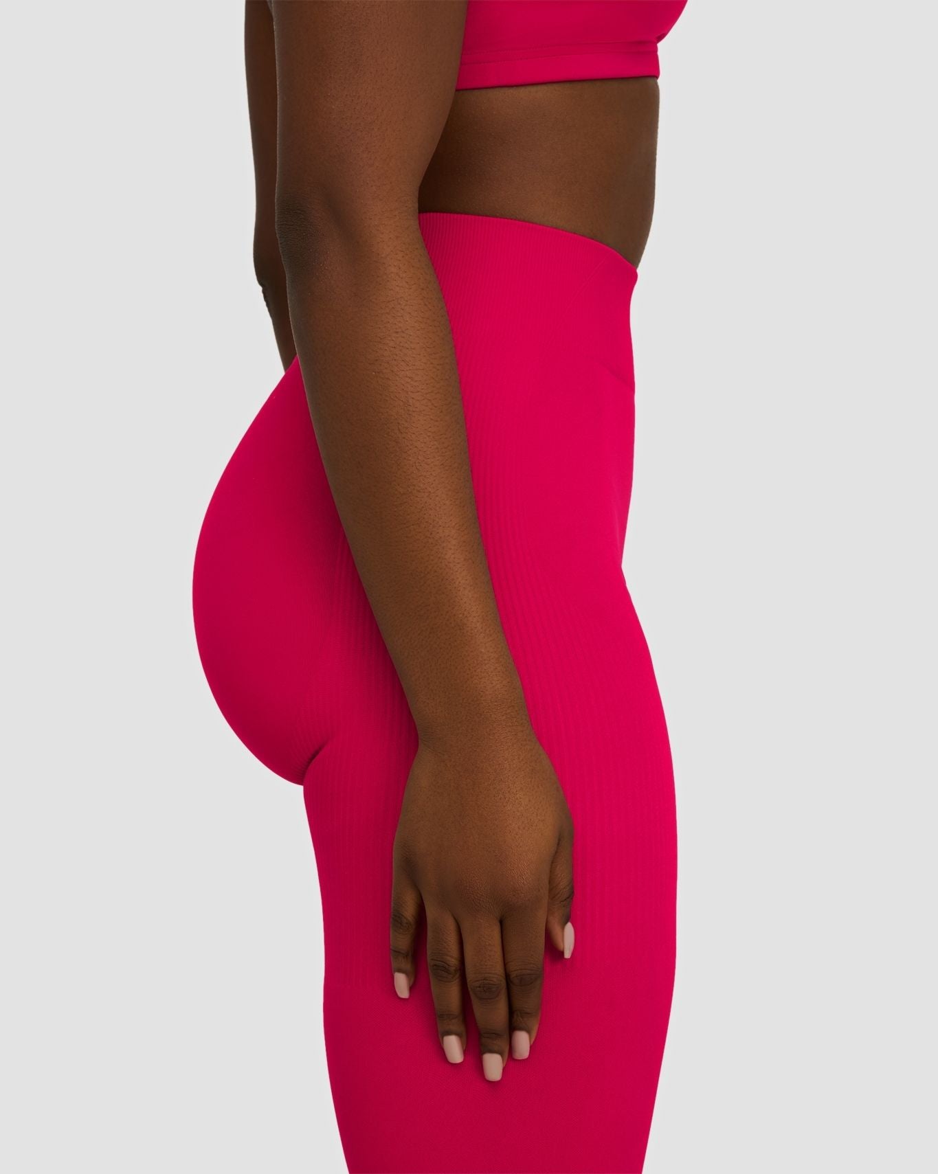 Elevate™ Leggings Moldeadores de Cintura Media con Fruncido | Fresa