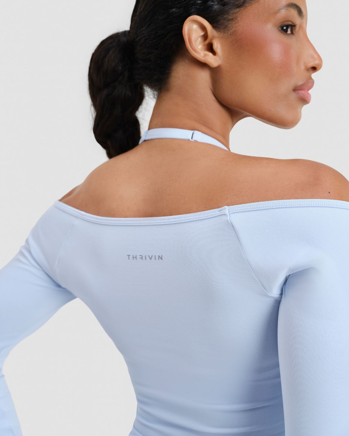 Elevate™ Sculpting Seamless V-Neck Top | Ice Blue