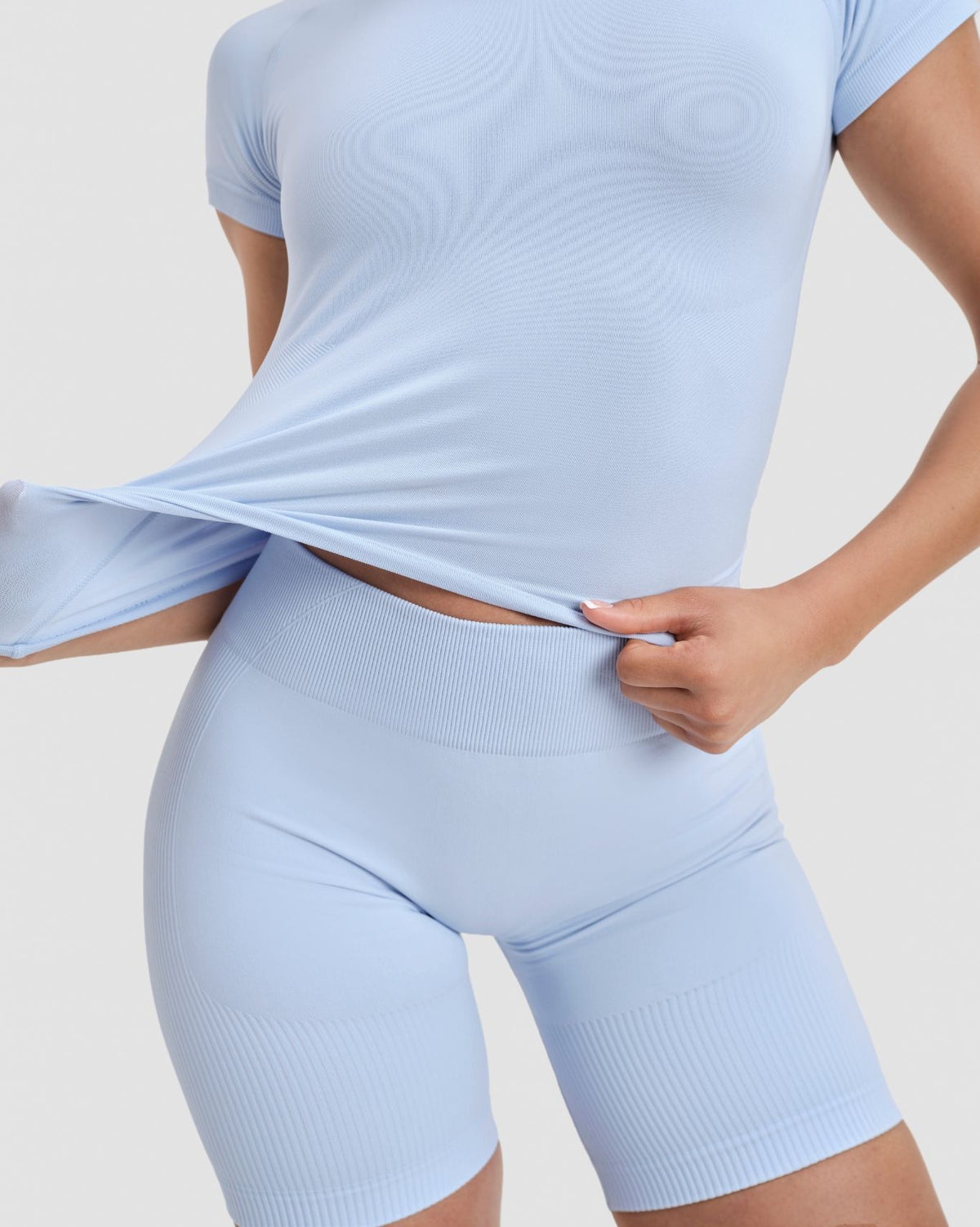 Elevate™ Compression Baby T-Shirt | Ice Blue
