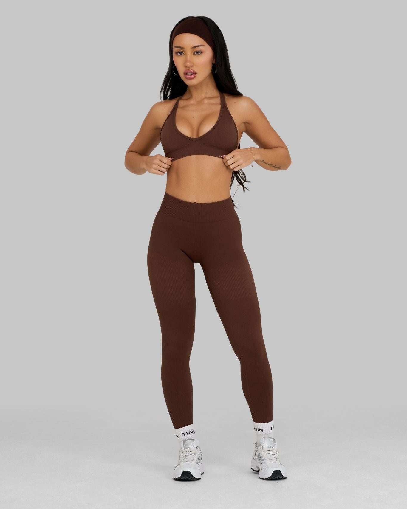 Elevate™ Sculpting Mid Waist Scrunch Leggings | Bourbon Brown