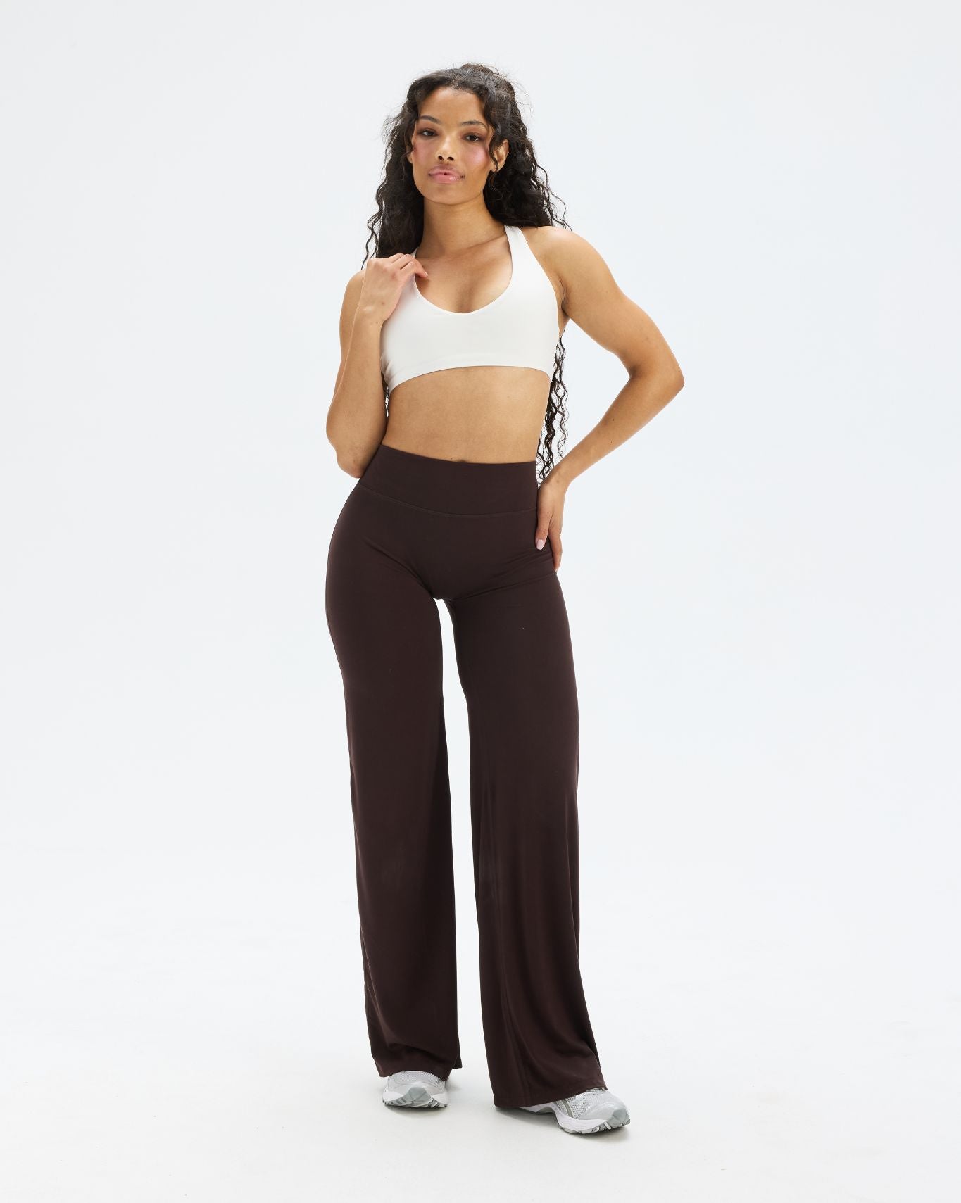 Essence Wide Leg Pants | Coffee