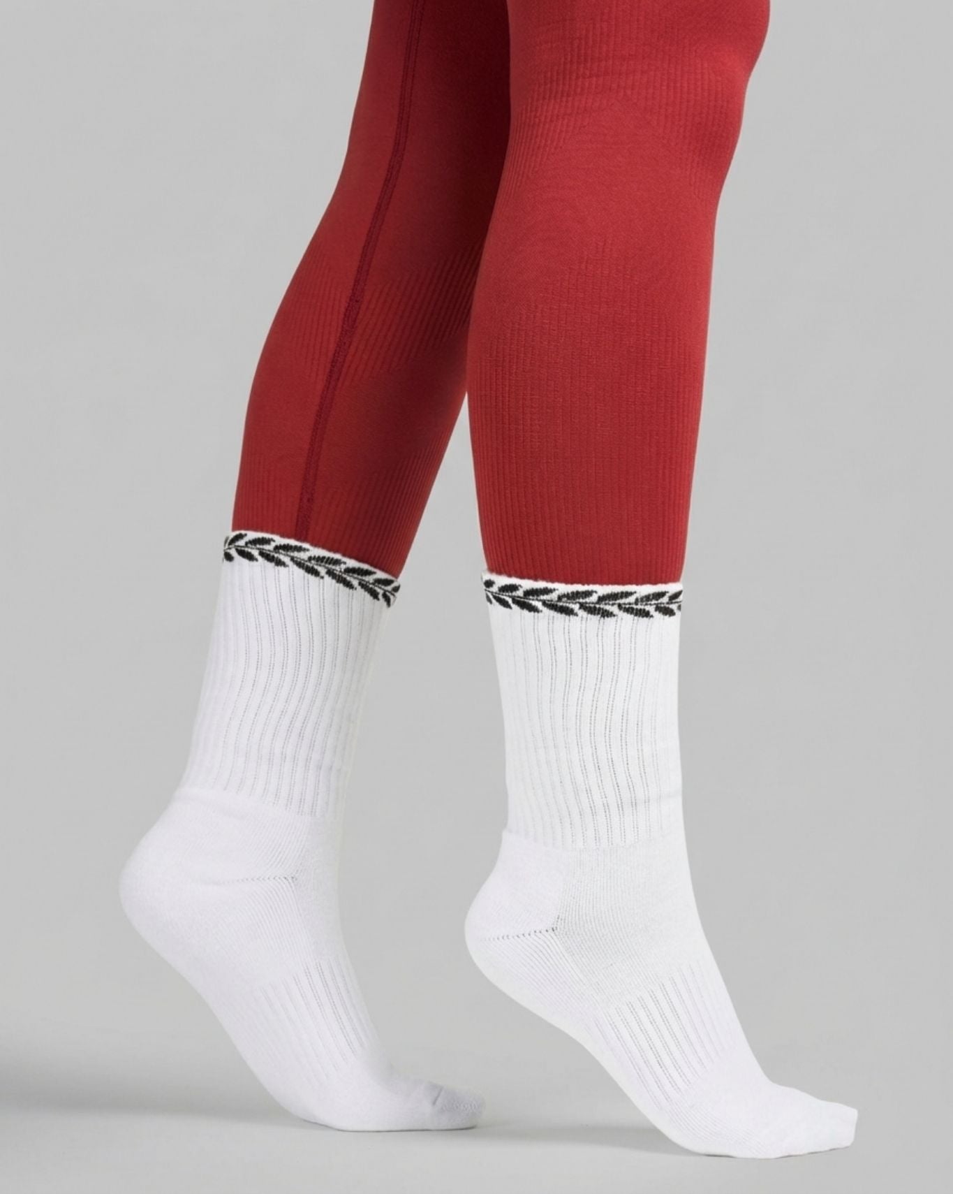 LEAVES Medias de Seda | Blanco