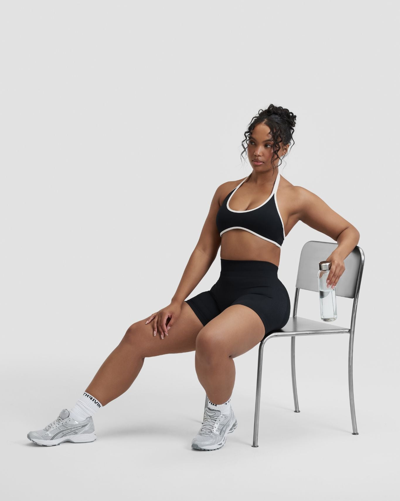Elevate™ Sculpting Mid Waist Scrunch Shorter Shorts | Night Black