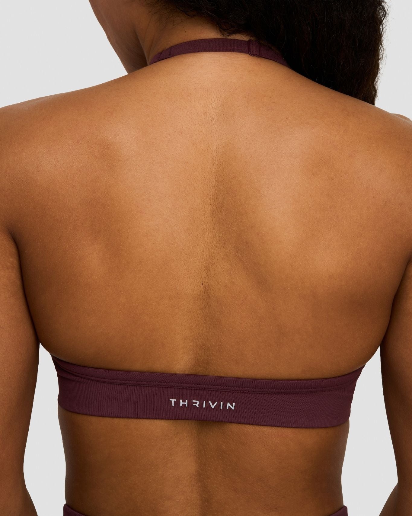 Elevate™ Sujetador Halter Ajustable, Sin Costuras y de Modelado | Malva Oscura