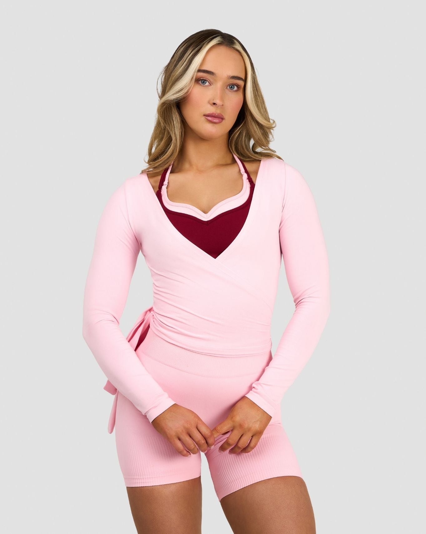 La Colección Esencial Top cruzado | Rosa de algodón