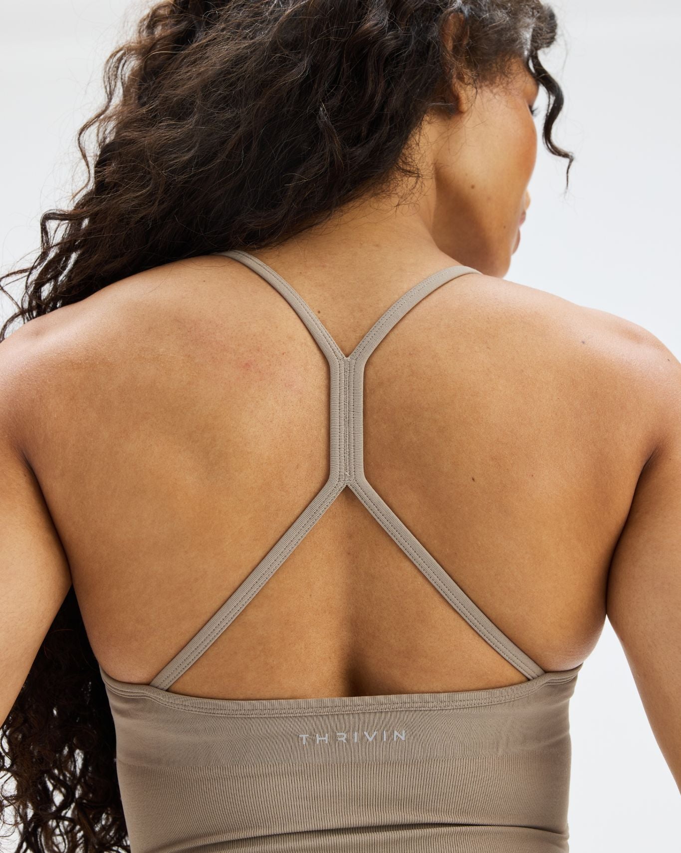 Elevate™ Sculpting Seamless Cross Back Top | Latte