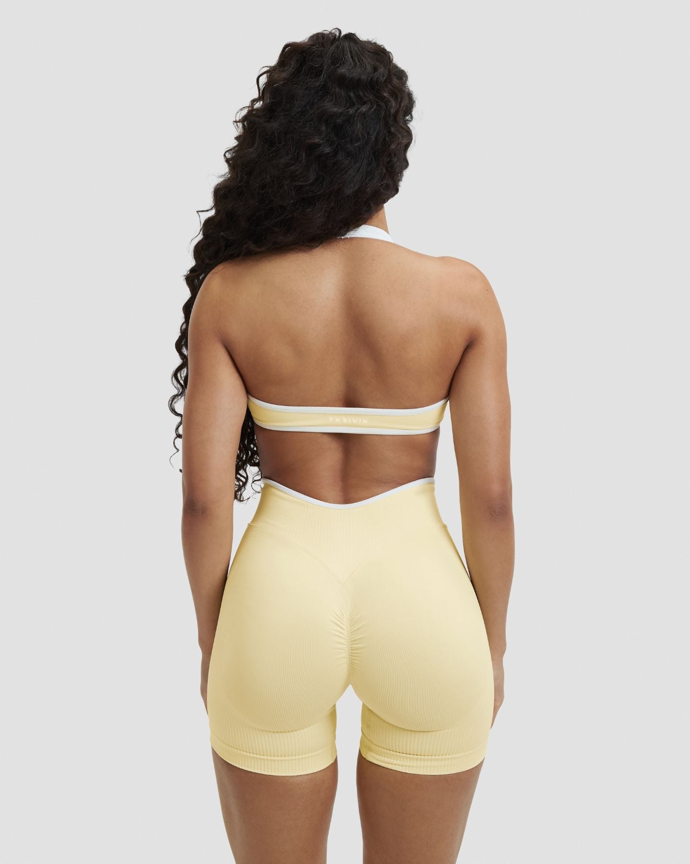Elevate™ Outline Halterneck Bra | Golden Butter