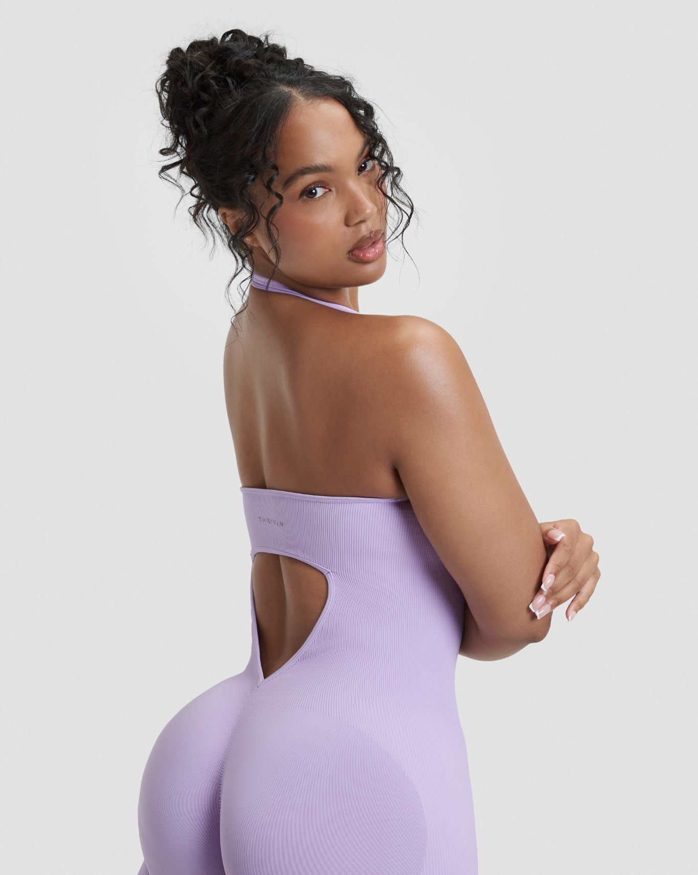 Elevate™ Sculpting Halterneck All In One | Lilac