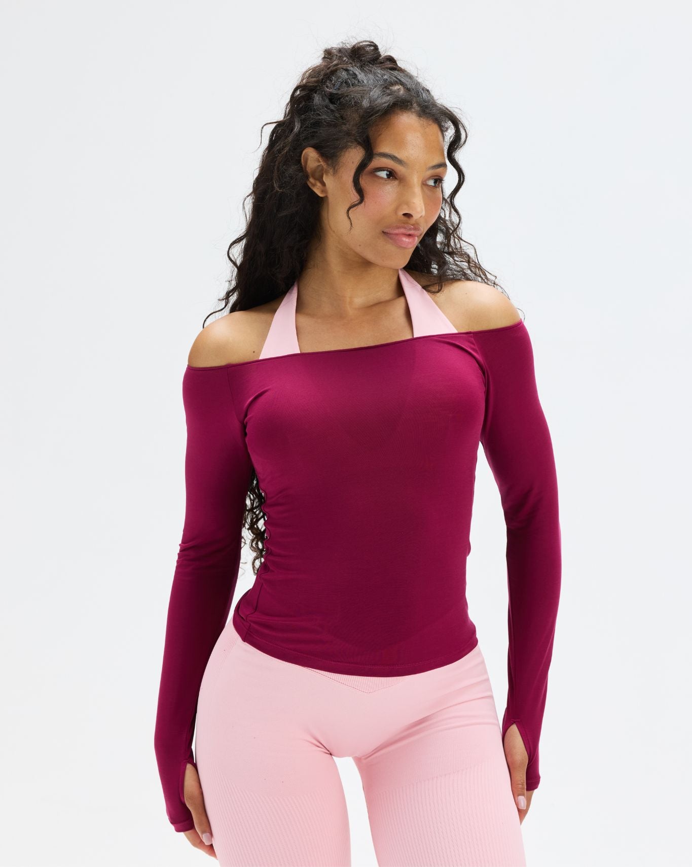 The Essential Collection Boat Neck Top | Cherry Berry