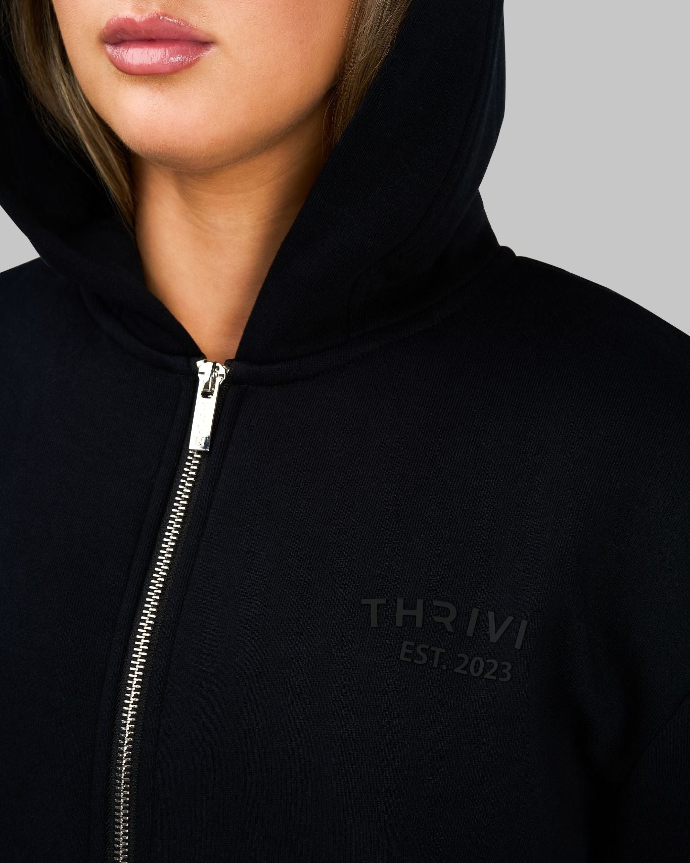 Chaqueta Original de Dos Cremalleras | Negro Noche