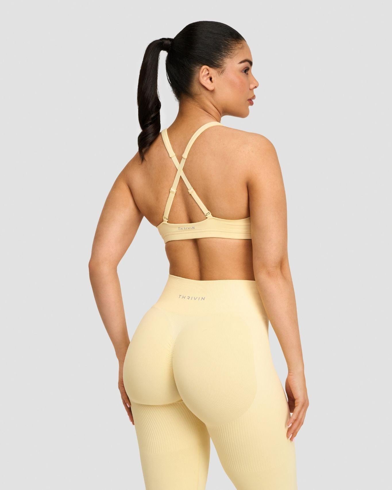 Elevate™ Sculpting Medium Impact Multiway Bra | Golden Butter