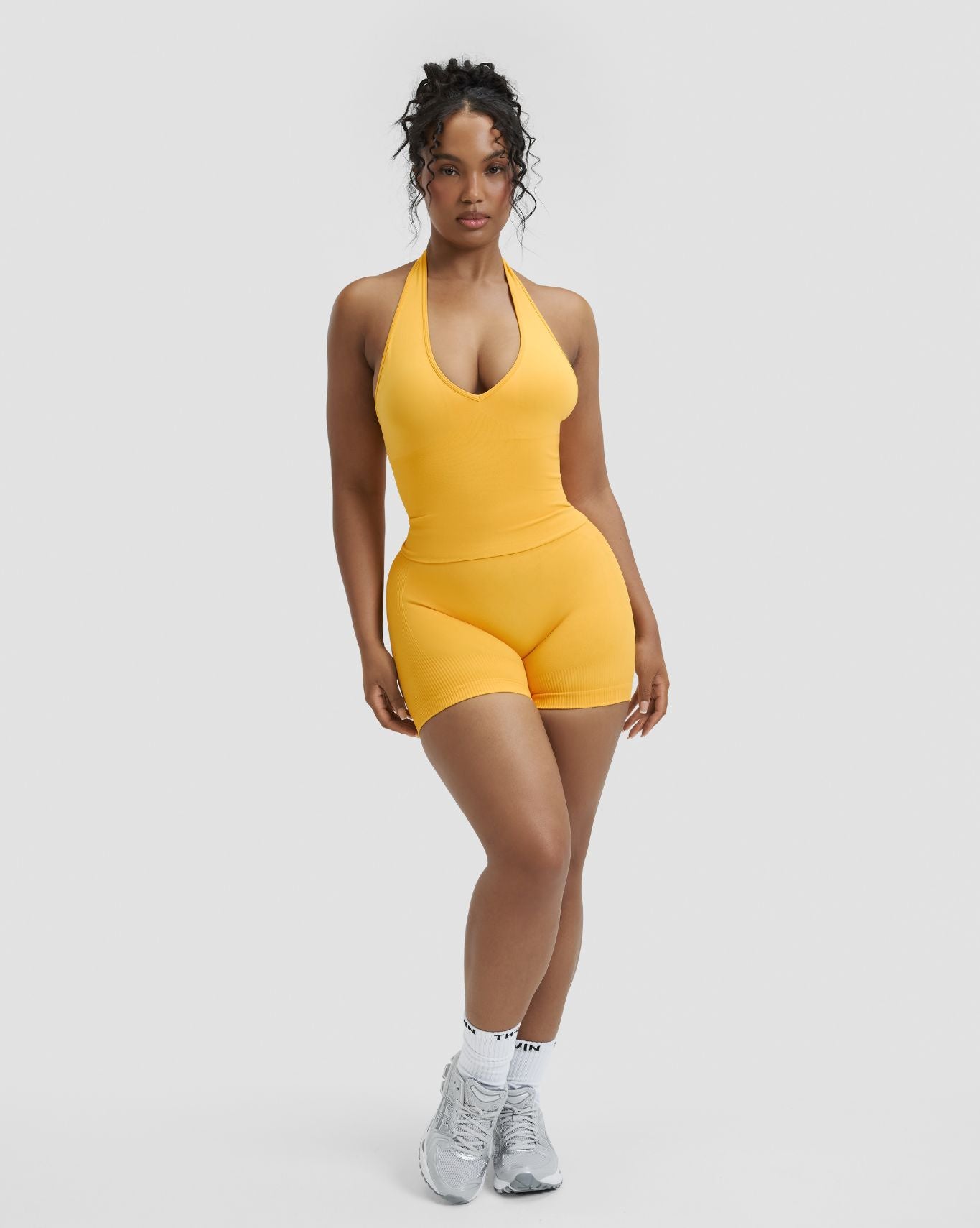 Elevate™ Sculpting Seamless Halterneck Top | Banana