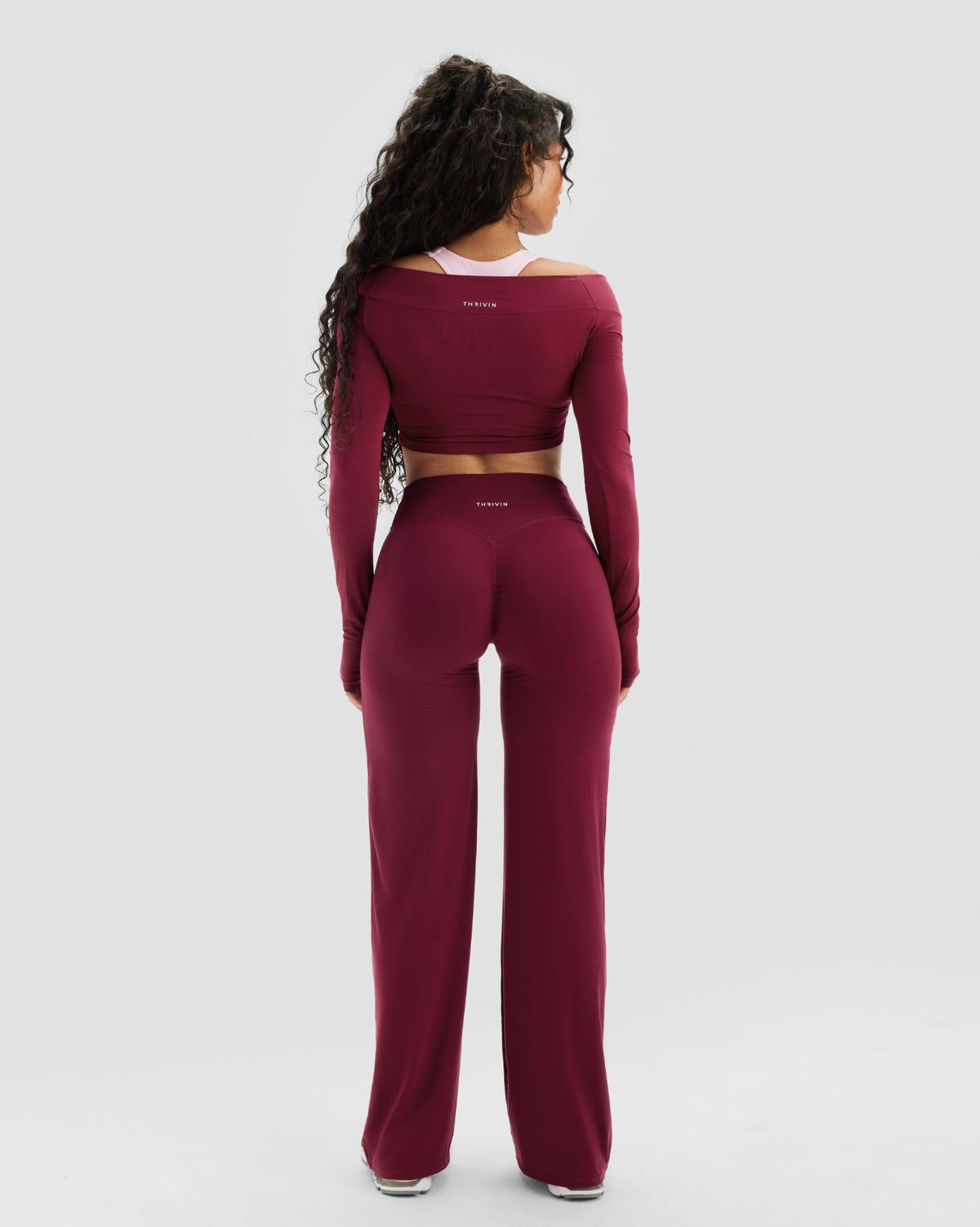 Essence Twist Knot Long Sleeve Top | Cherry Berry