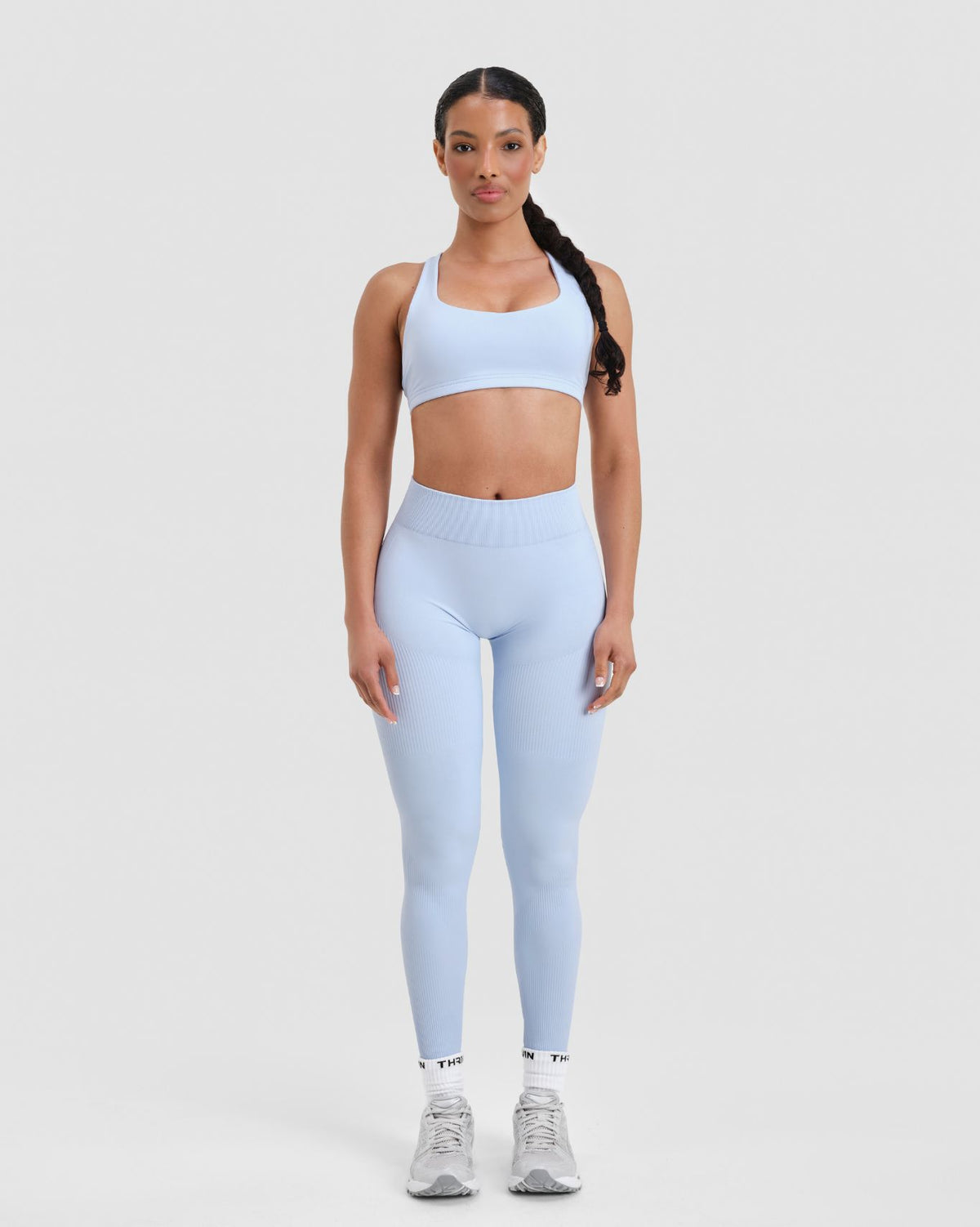 Elevate™ Sculpting Mid Waist Scrunch Leggings | Ice Blue