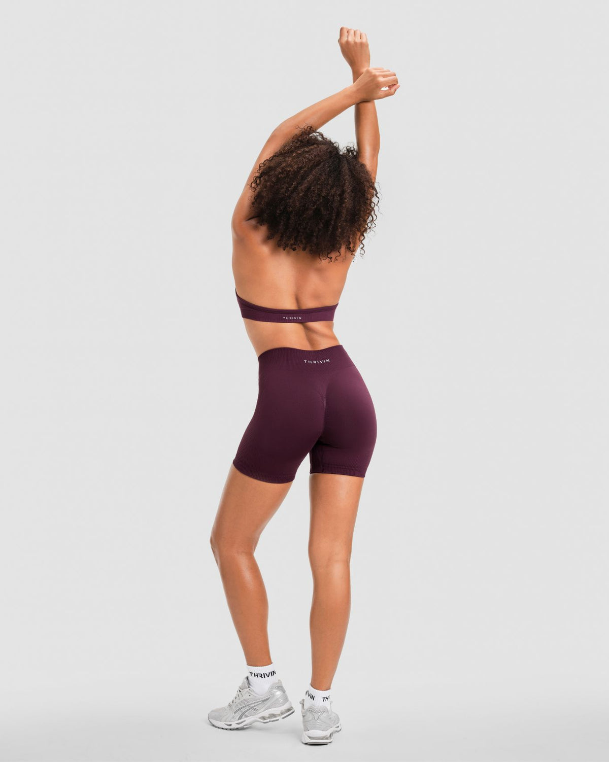 Elevateโข Sculpting Mid Waist Scrunch Shorter Shorts | Winter Plum