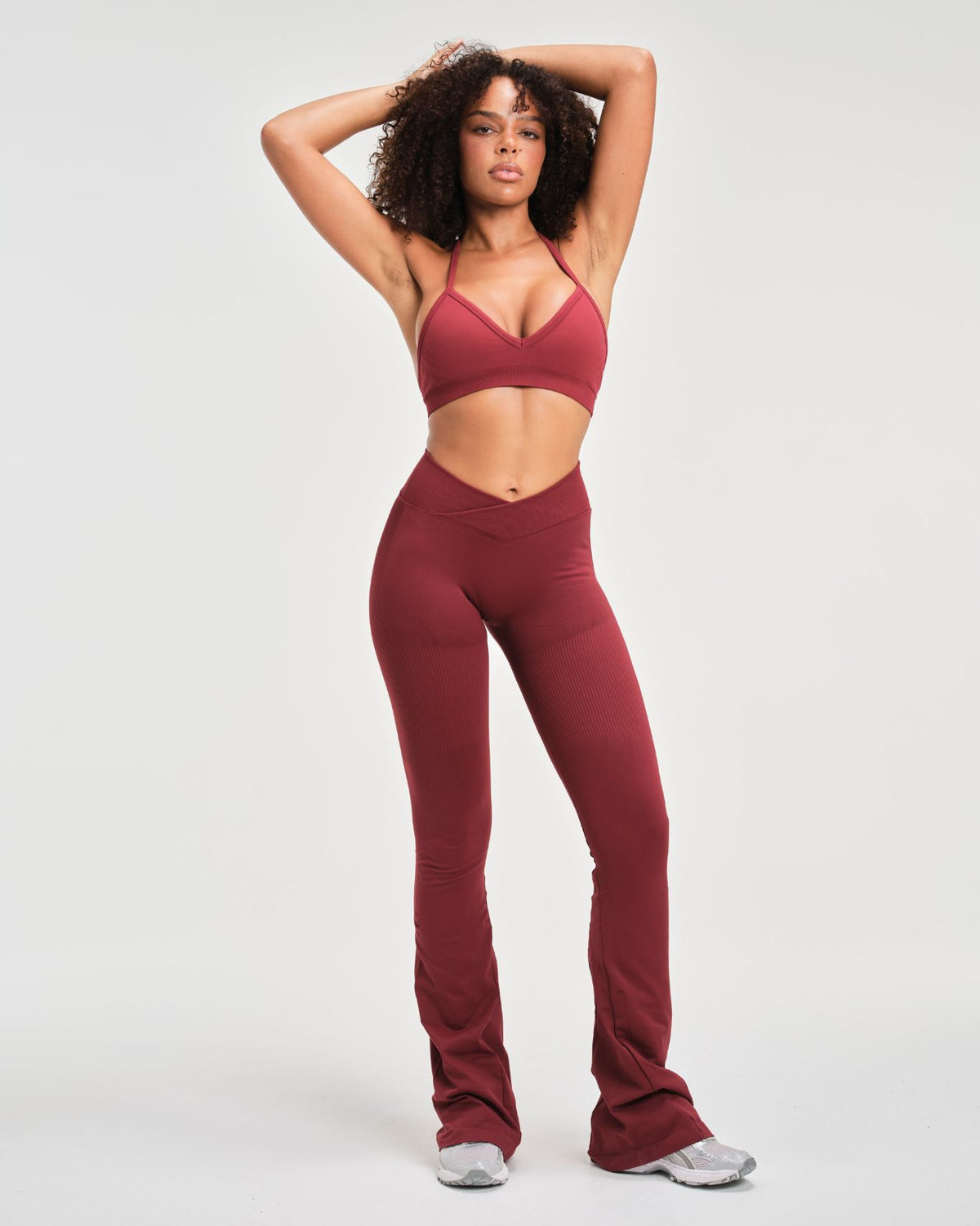 Elevate™ Sculpting Seamless Adjustable Halter Bra | Fine Wine