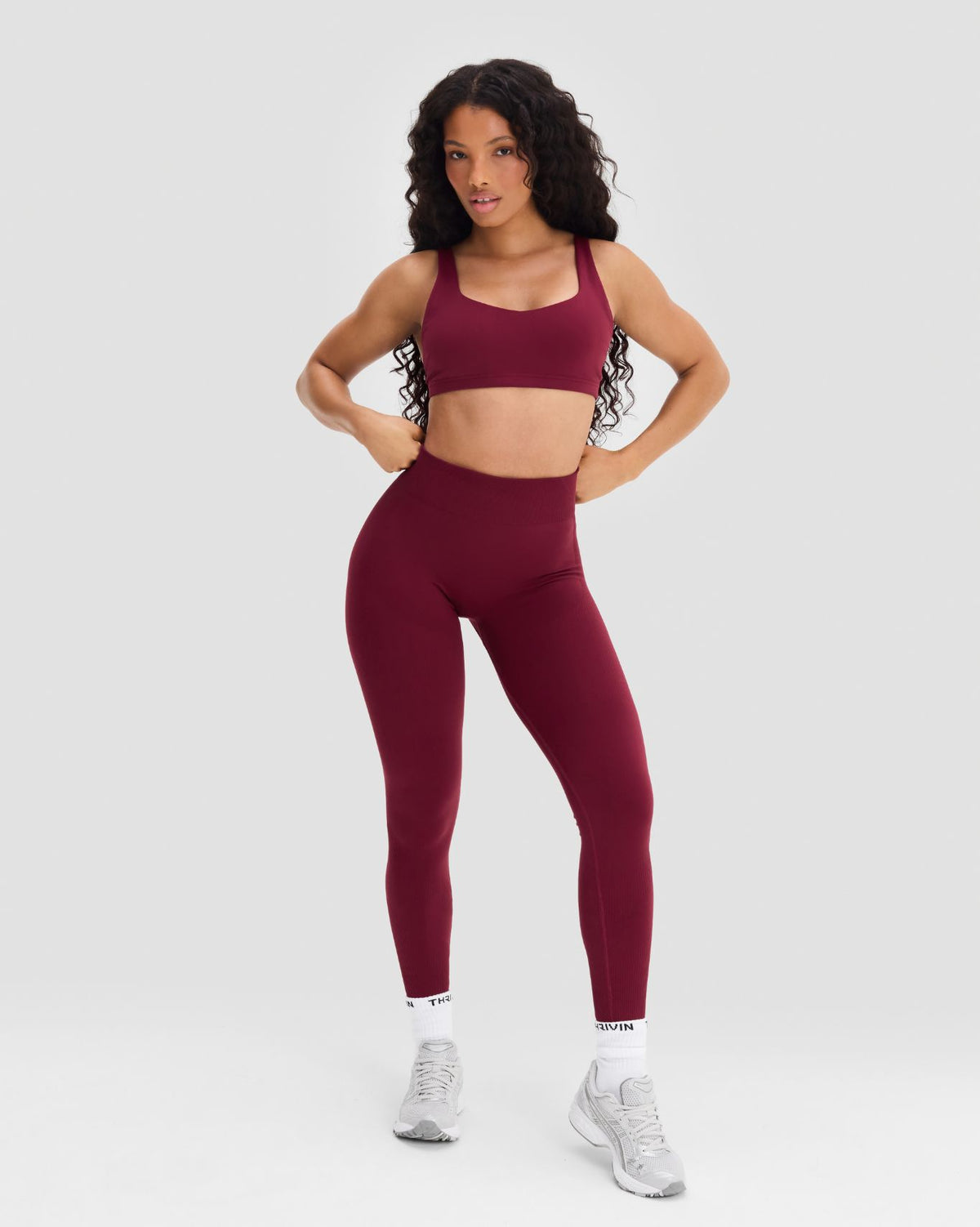 Elevate™ Sculpting Mid Waist Scrunch Leggings | Fine Wine