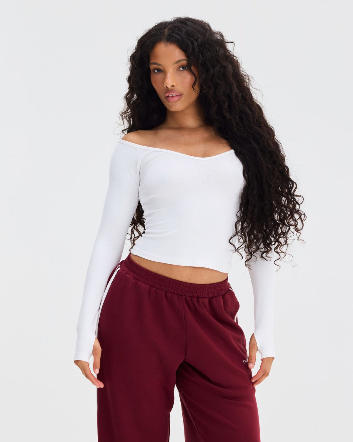 Elevate™ Top Moldeador Sin Costuras de Cuello en V | Blanco