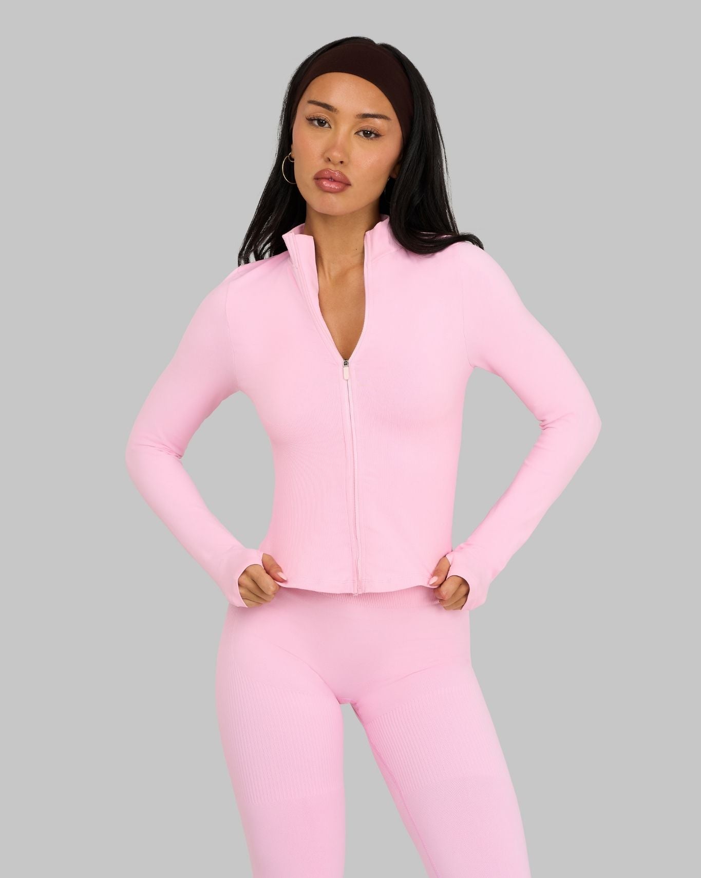 Chaqueta Sin Costuras de Modelado Elevate™ | Rosa Chicle
