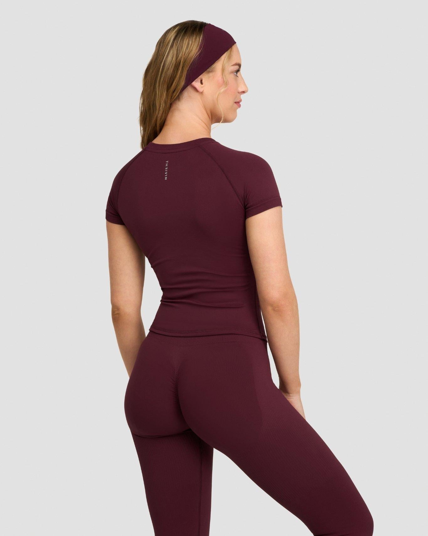 Elevate™ Compression T-Shirt | Merlot
