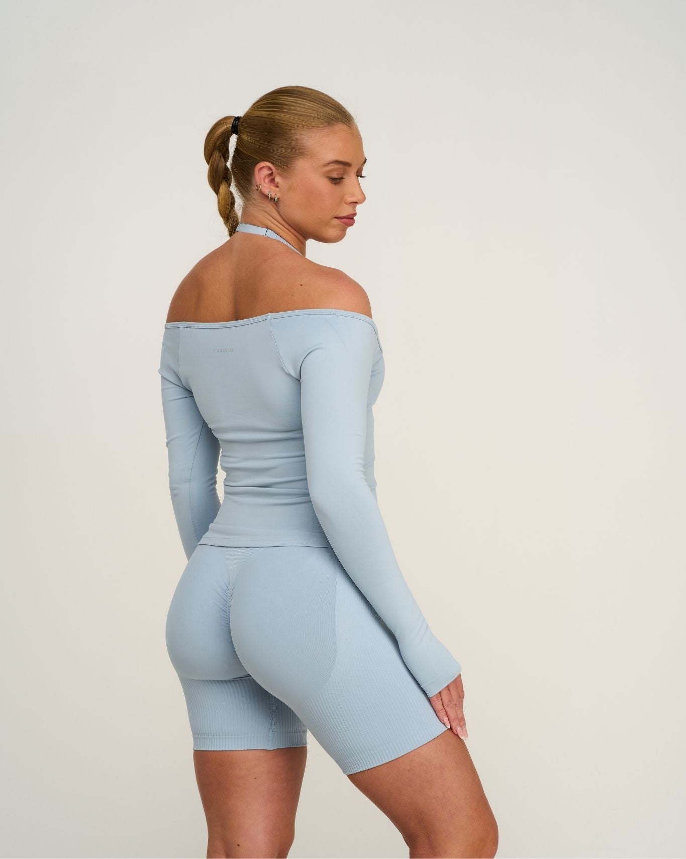 Elevate™ Sculpting Seamless V-Neck Top | Blue Haze